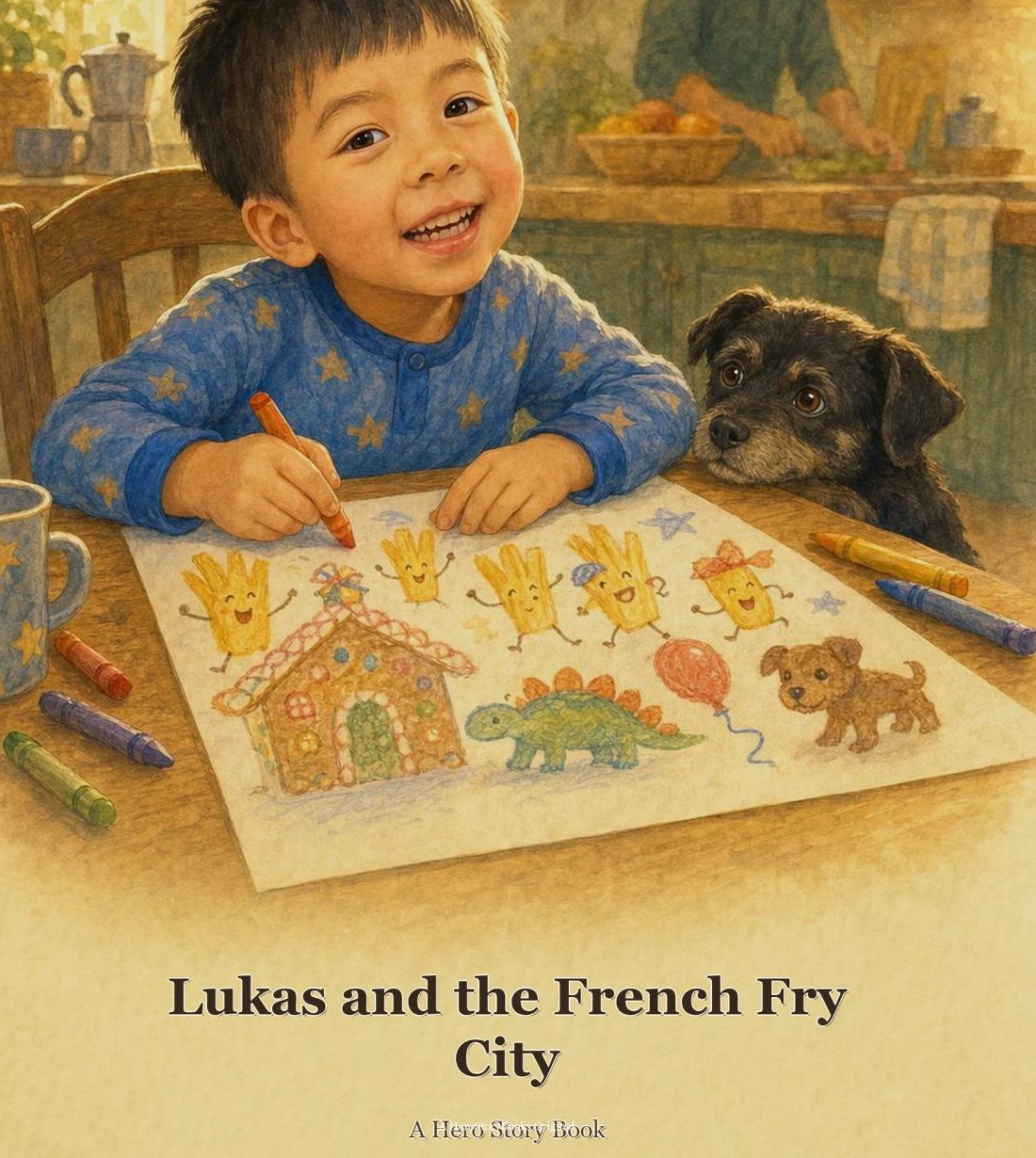 Digital sample cover for Lukas and the French Fry City