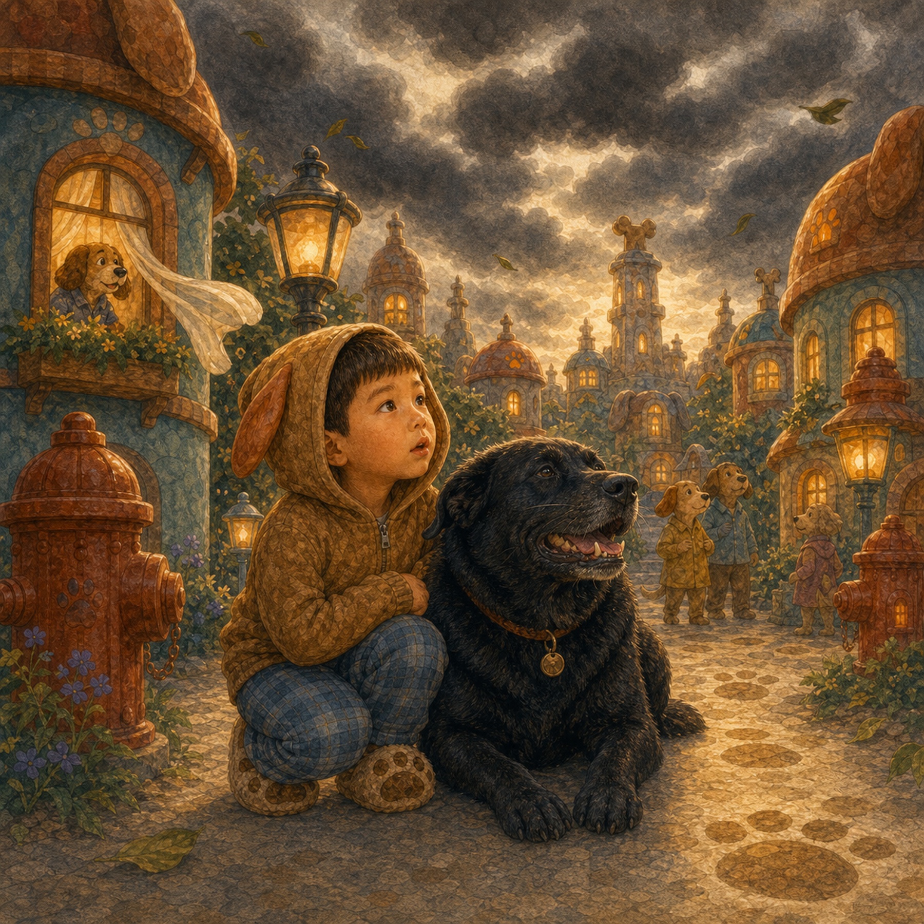 Lukas Was a Dog in Dog City, page 8: The Sky Changes